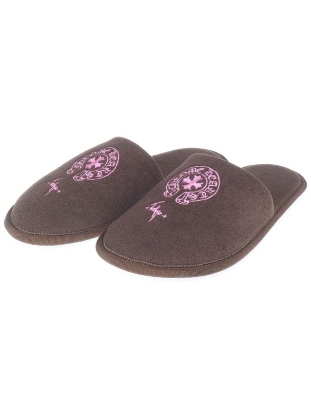 Chrome Hearts Hotel Slipper Tokyo Limited Horseshoe Slippers Sandals Brown